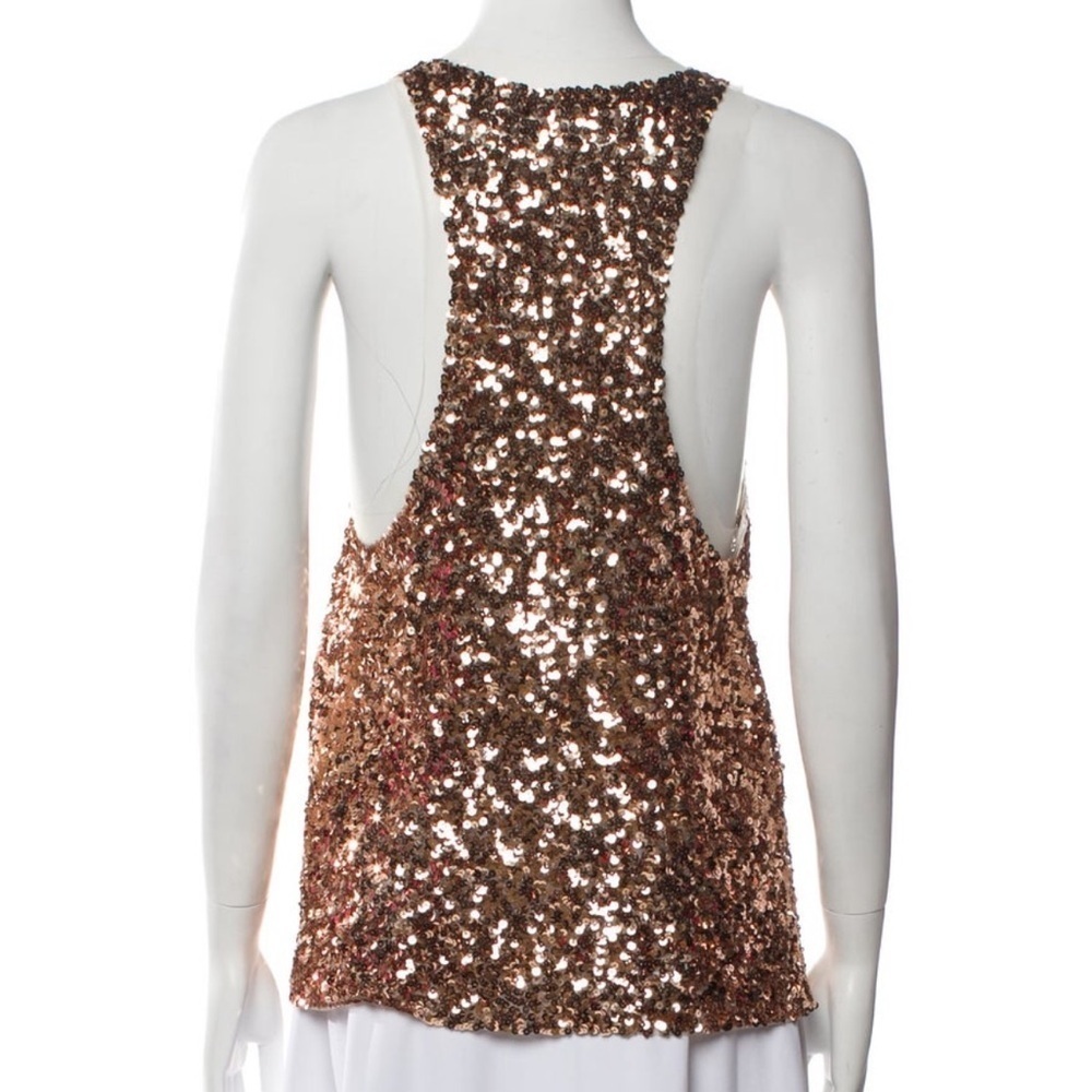 Ermanno Scervino gold sequin tank - Picture 3 of 4